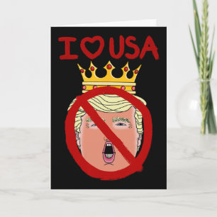 I Love Usa Anti Trump 2024  Card