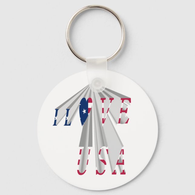 I LOVE USA KEY RING (Front)