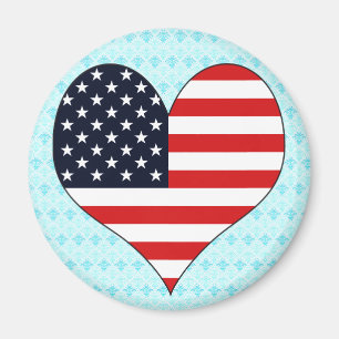 I Love Usa Magnet