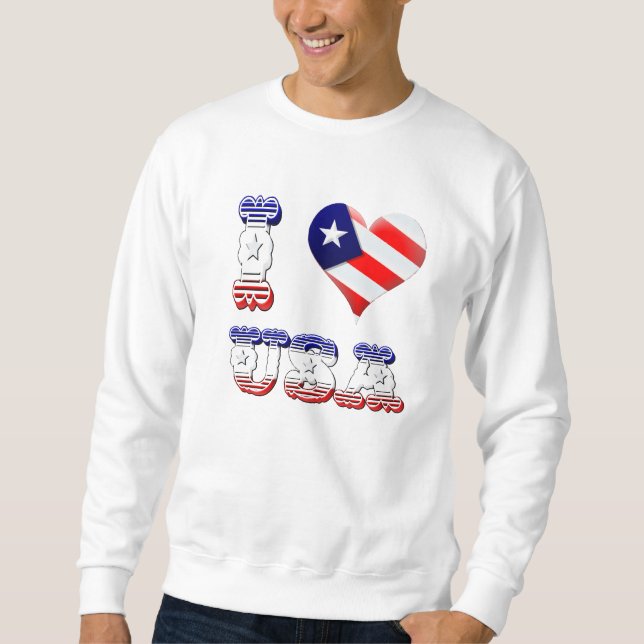 I Love USA Shirts (Front)