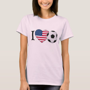 I Love USA Soccer T-Shirt
