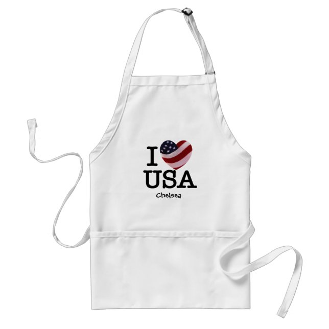 I Love USA Standard Apron (Front)