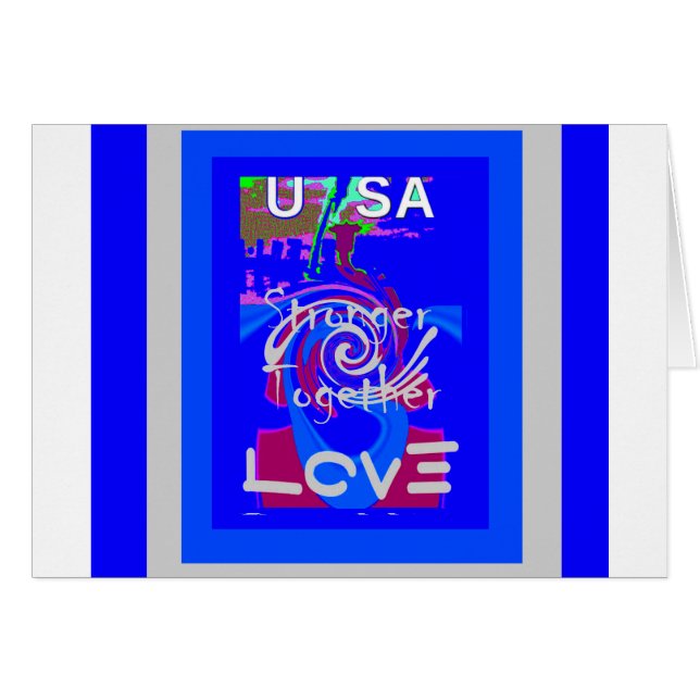 I love USA: Stronger Together (Front Horizontal)