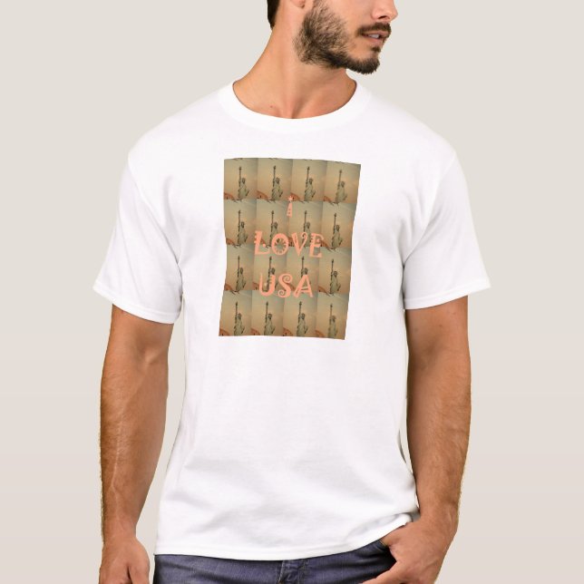 I Love USA T-Shirt (Front)