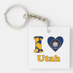 I love Utah Key Ring
