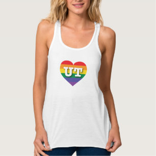 I Love Utah Rainbow Heart Singlet