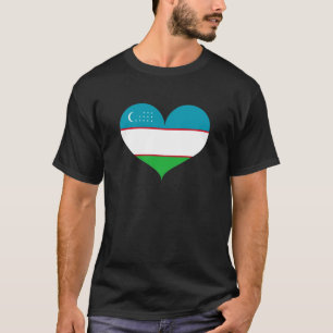 I Love Uzbekistan Flag T-Shirt