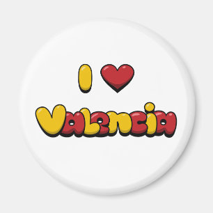 I Love Valencia Magnet