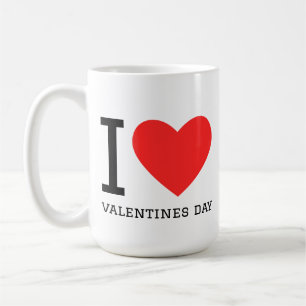 I love valentines day coffee mug