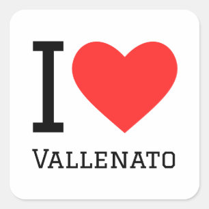 I love vallenato square sticker