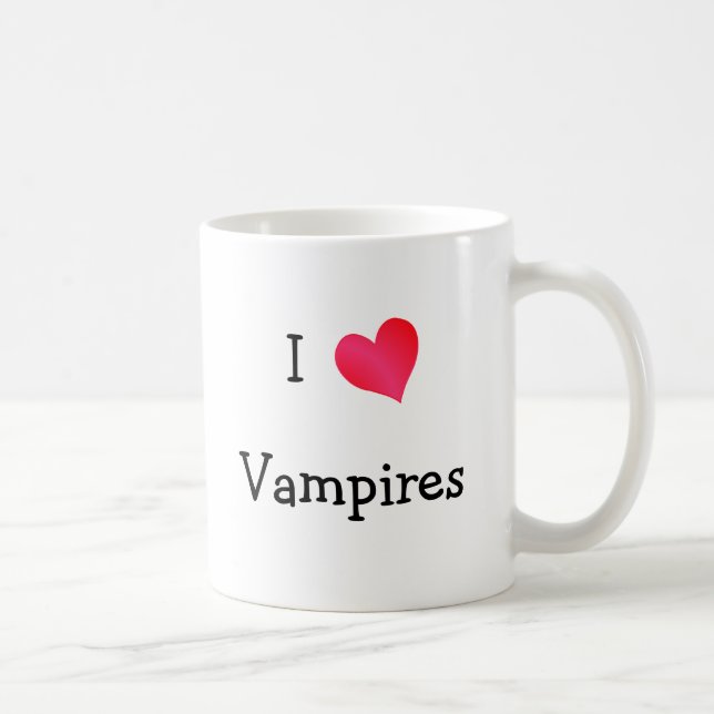 I Love Vampires Coffee Mug (Right)