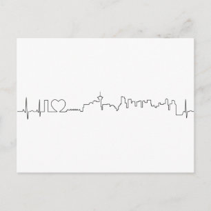 I love Vancouver in an extraordinary ecg style Postcard