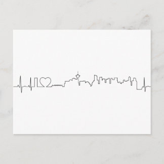 I love Vancouver in an extraordinary ecg style Postcard
