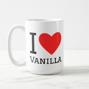 I love vanilla coffee mug