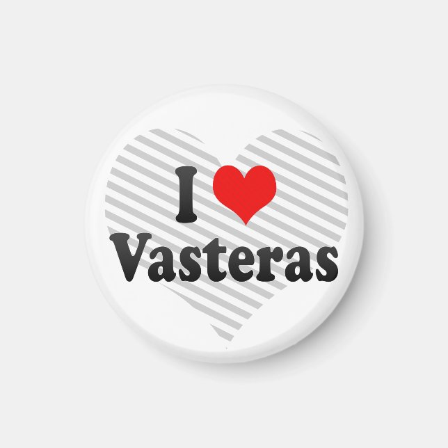 I Love Vasteras, Sweden Magnet (Front)