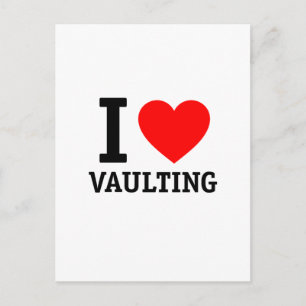 I Love Vaulting Postcard