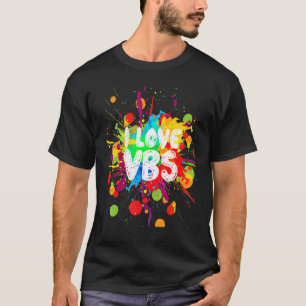 I Love Vbs Shirt Crew Vacation Bible School Paint 