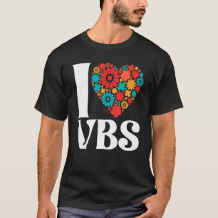 I Love VBS Vacation Bible School Crew Teacher Chri T-Shirt