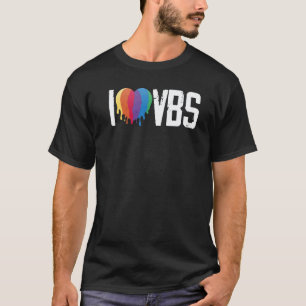 I Love VBS Vacation Bible School Crew Teacher Chri T-Shirt