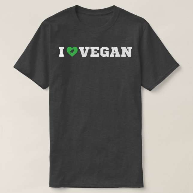 I love vegan lifestyle  T-Shirt (Design Front)
