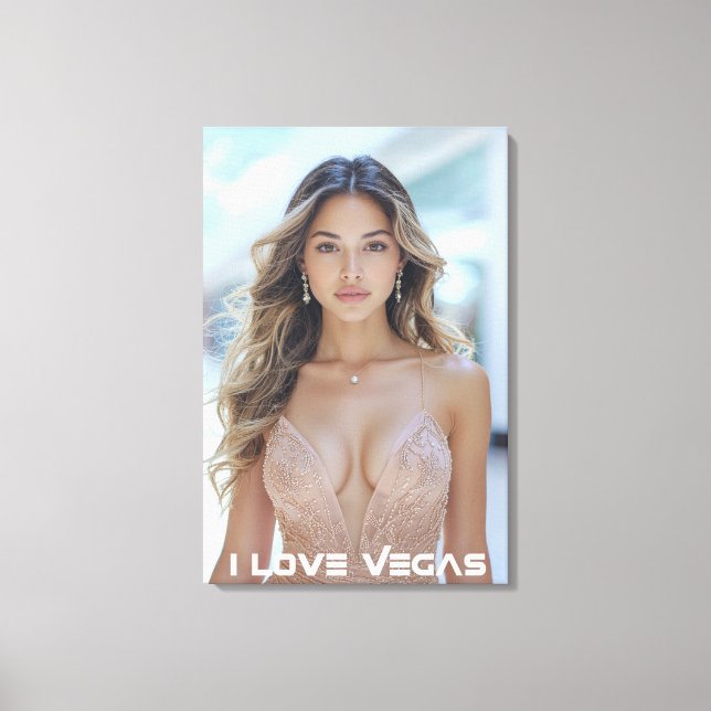 I LOVE VEGAS CANVAS PRINT (Front)