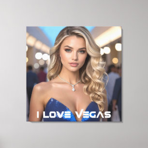 I LOVE VEGAS CANVAS PRINT