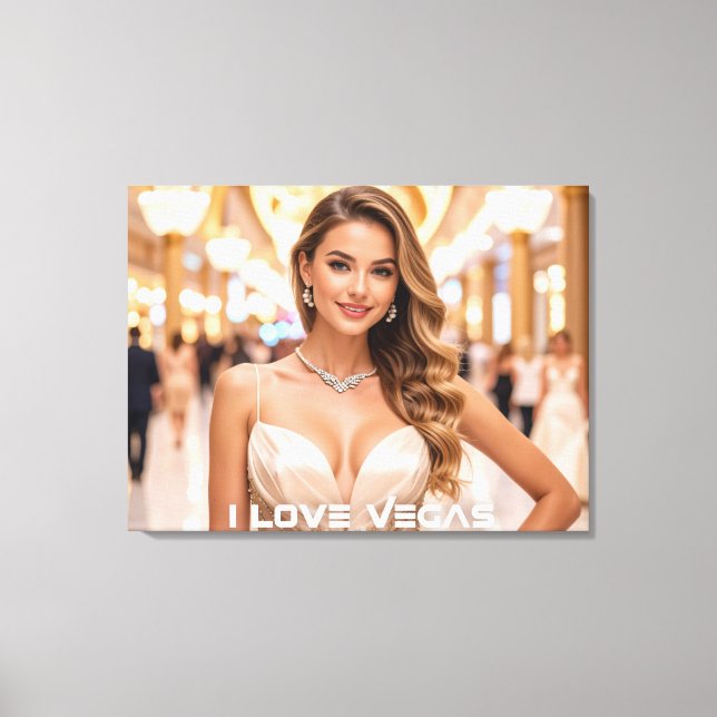 I LOVE VEGAS CANVAS PRINT (Front)