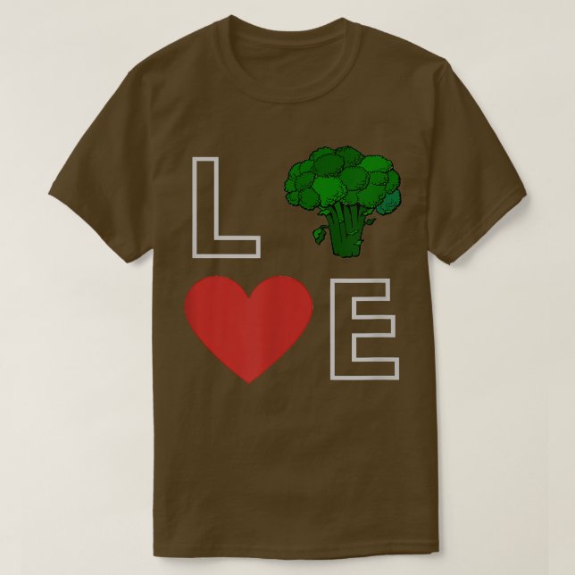 I love veggie, vegetarian, green  T-Shirt (Design Front)