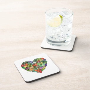 I Love Veggies Coaster