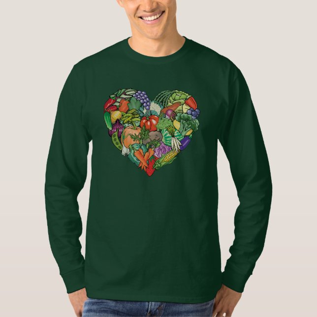 I Love Veggies T-Shirt (Front)