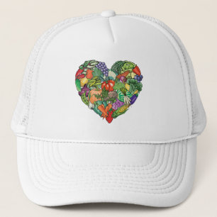 I Love Veggies Trucker Hat