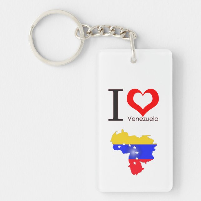 I love Venezuela Key Ring (Front)