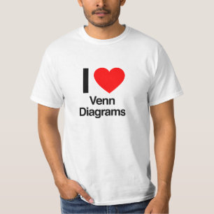 i love venn diagrams T-Shirt