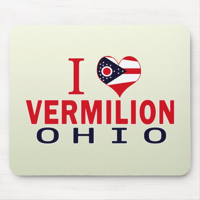 I love Vermilion, Ohio Mouse Pad (Front)