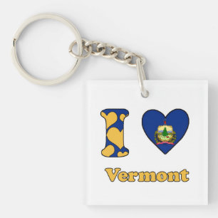 I love Vermont Key Ring