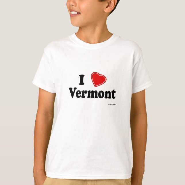 I Love Vermont T-Shirt (Front)