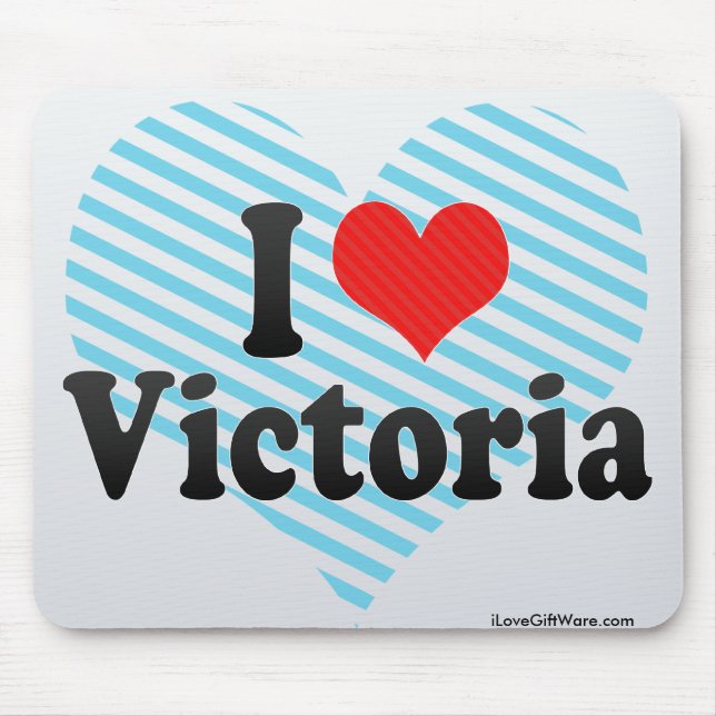 I Love Victoria Mouse Pad (Front)