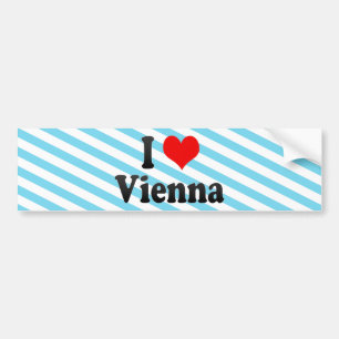 I Love Vienna, Austria Bumper Sticker