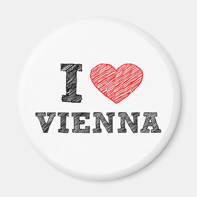I Love Vienna Magnet (Front)