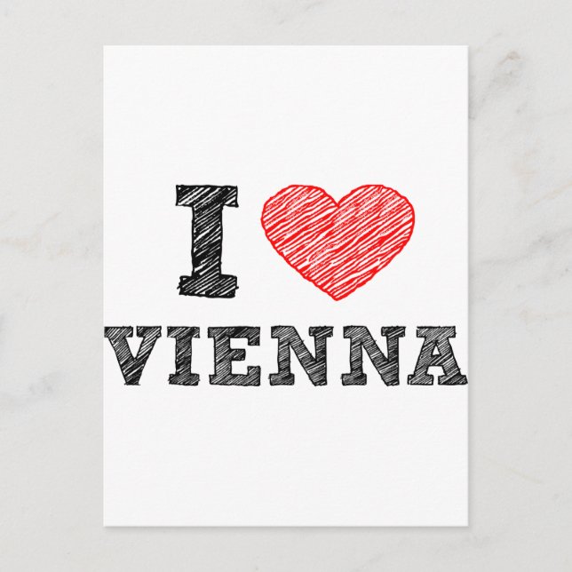 I Love Vienna Postcard (Front)