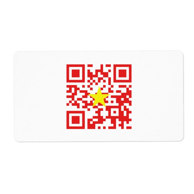 I Love Vietnam (Tôi Yêu Việt Nam) Flag QR Code (Front)