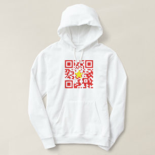 I Love Vietnam (Tôi Yêu Việt Nam) Flag QR Code Hoodie
