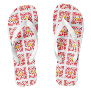 I Love Vietnam (Tôi Yêu Việt Nam) Flag QR Code Jandals
