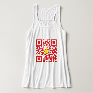 I Love Vietnam (Tôi Yêu Việt Nam) Flag QR Code Singlet