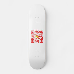 I Love Vietnam (Tôi Yêu Việt Nam) Flag QR Code Skateboard