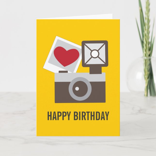 I Love Vintage Camera Card (Front)