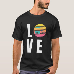 I Love Vintage Ice Vendor Cart Protect Local Stree T-Shirt