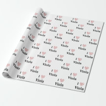 I Love Viola Alto Clef Red Heart of Music Notes