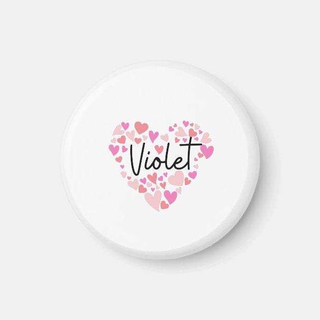 I love Violet Magnet (Front)