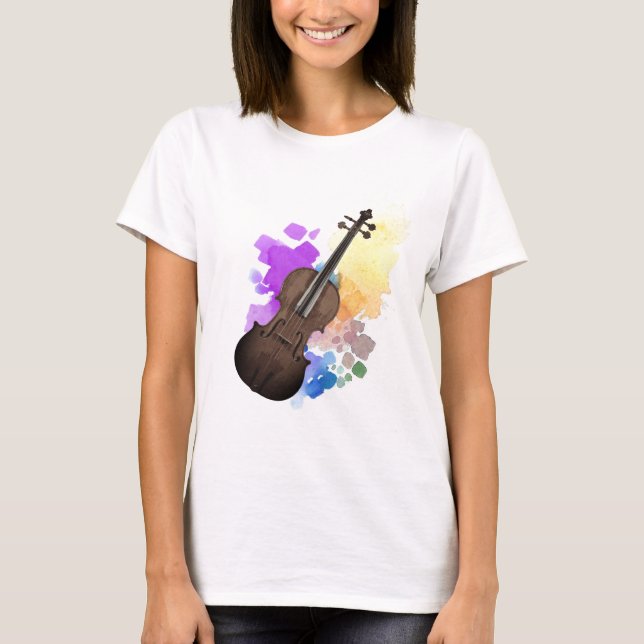 I Love Violin T-Shirt (Front)